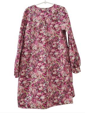 Bonpoint Girls' Pink Floral Liberty Long-Sleeve Dress (US 10)